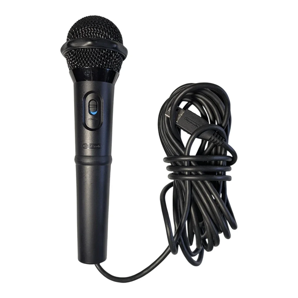 Nintendo Wii U Microphone Black - for Wii U Video Games - Accessories -Tested